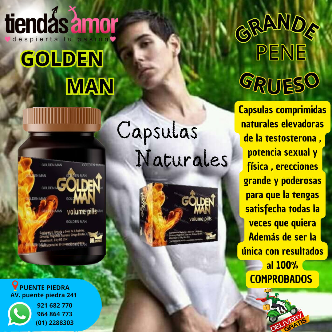 Golden Man Volume Pills Original Mejora tu Autoestima vitalidad energia y confianza